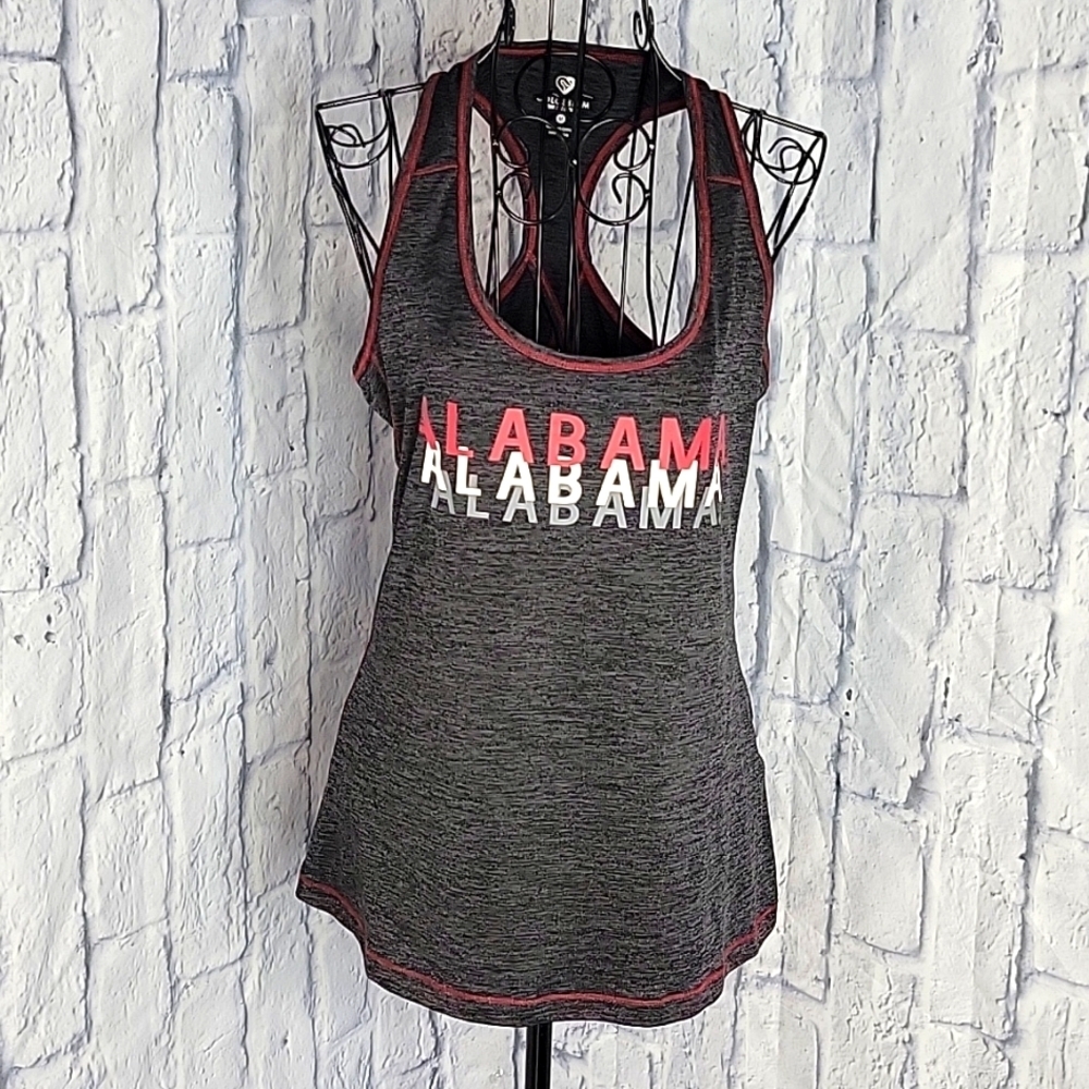 COLESSEUM Alabama Gray and Red Athletic Tank Top‎ Medium